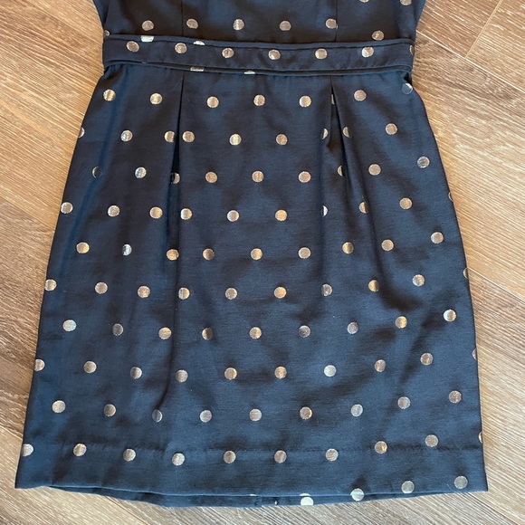 ELLE Size 8 black and silver polka dot dress - Picture 2 of 6